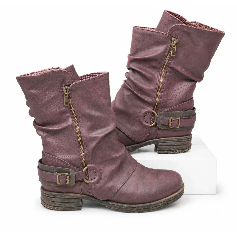 Jellypop Keto Boots Womens 7.5 Dark Brown Mid-Calf